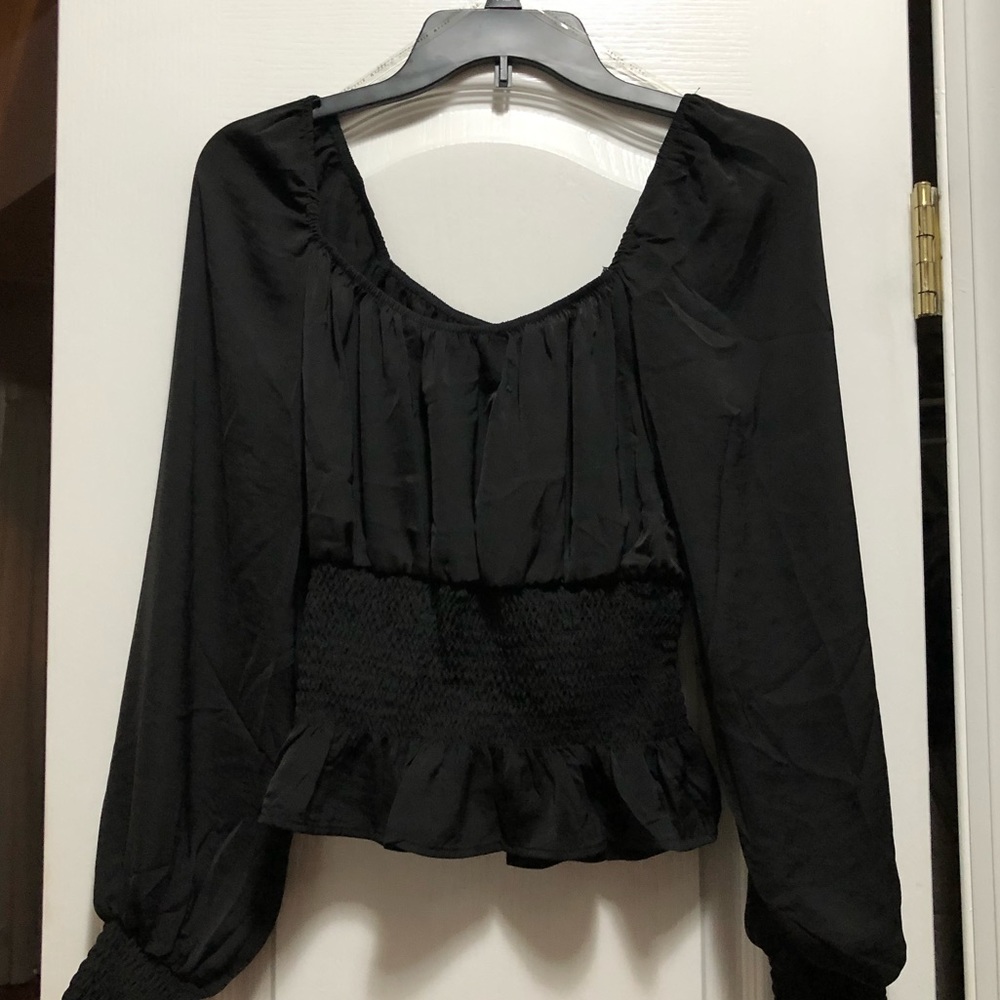 New silky boho style top